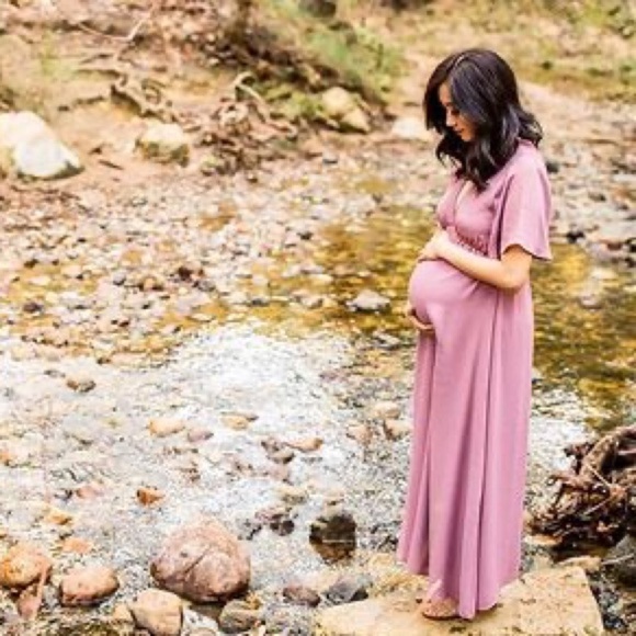 Pinkblush Dusty Rose Maxi Dress - Picture 7 of 7